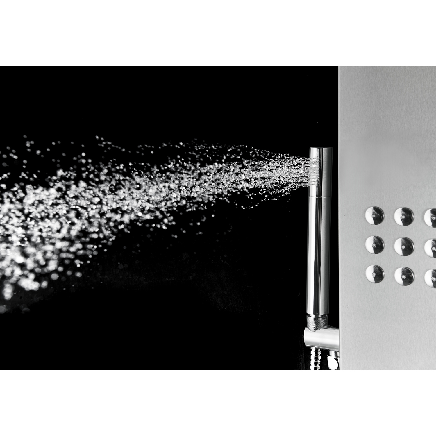 Blue Ocean 64.5" Stainless Steel Thermostatic Shower Panel with Shower Head