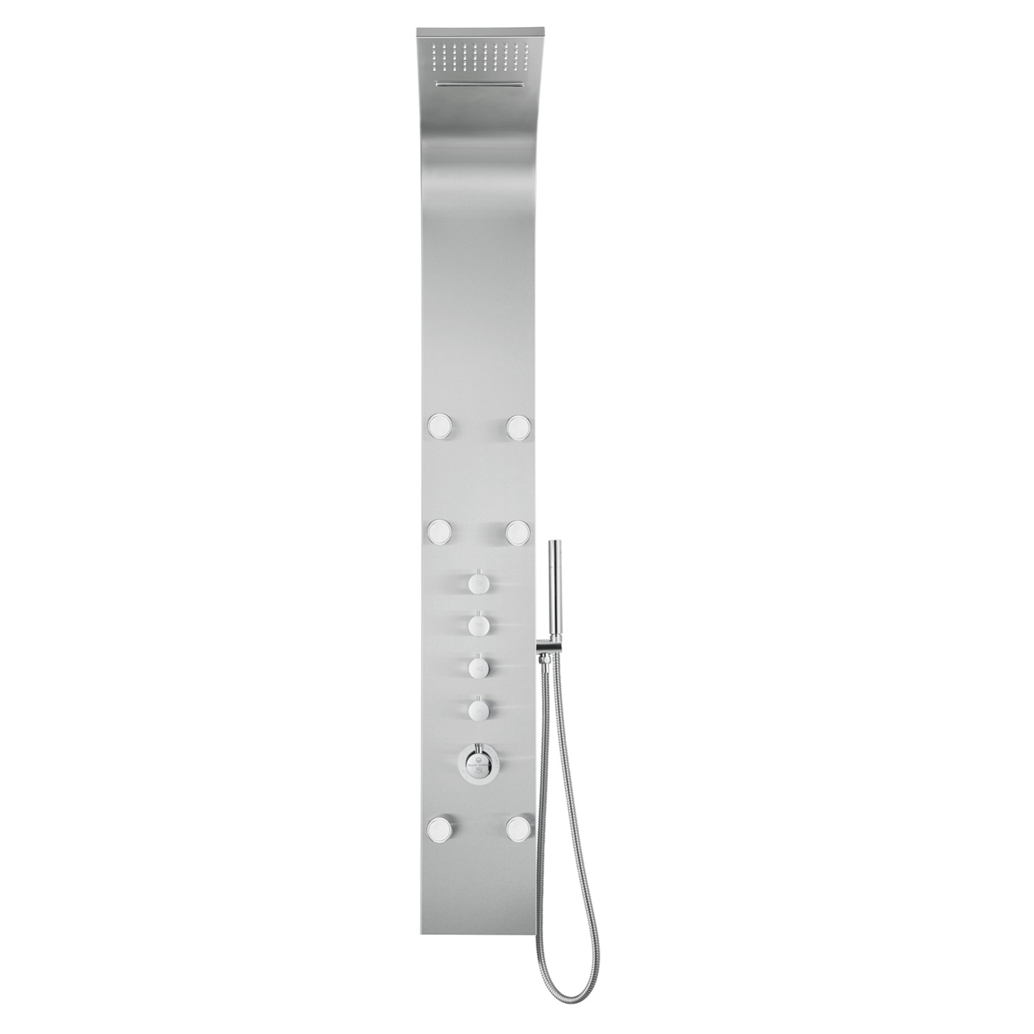 Blue Ocean 62” Stainless Steel Thermostatic Shower Panel with Shower Head