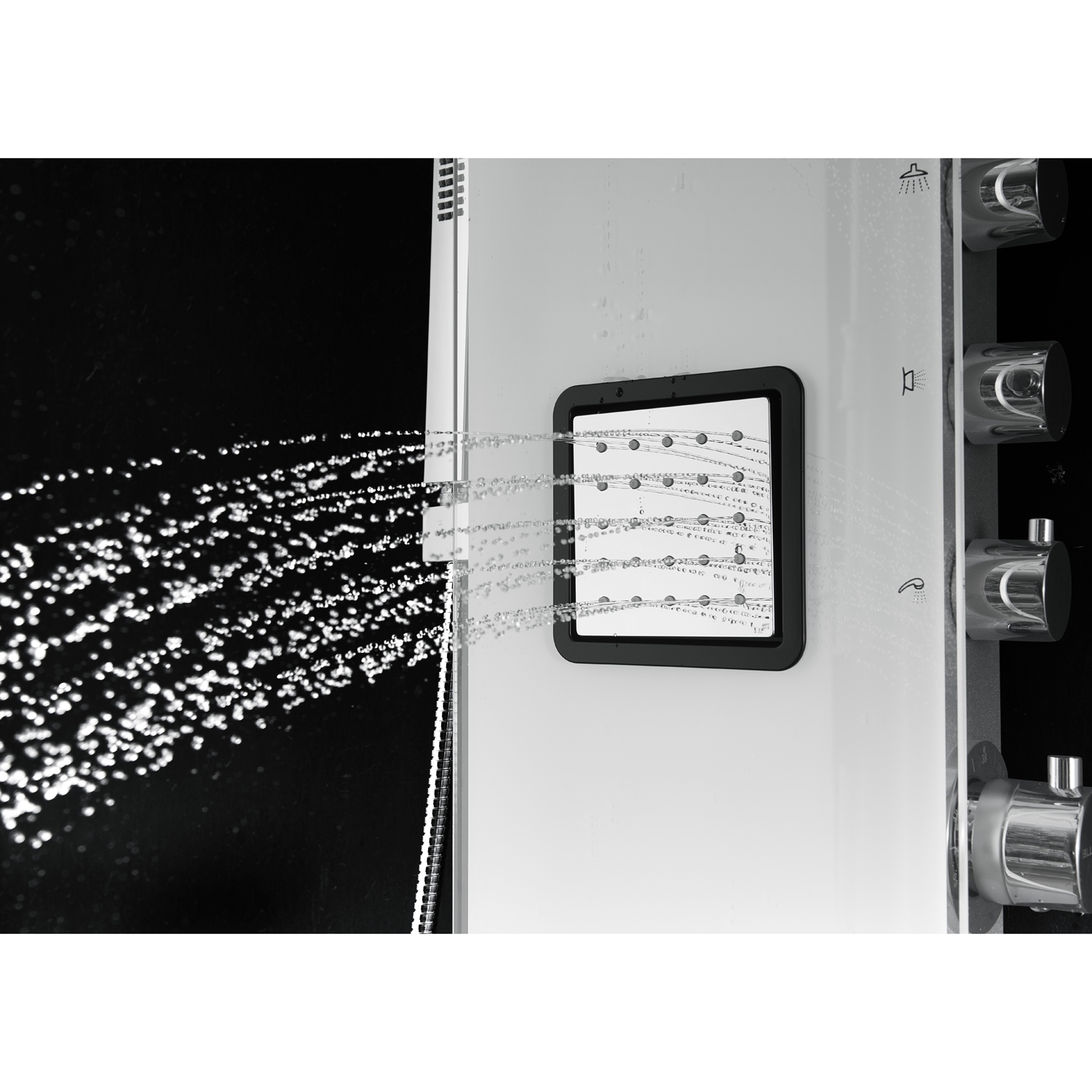 Blue Ocean 59” Aluminum SPA8659 Thermostatic Shower Panel with Shower Head