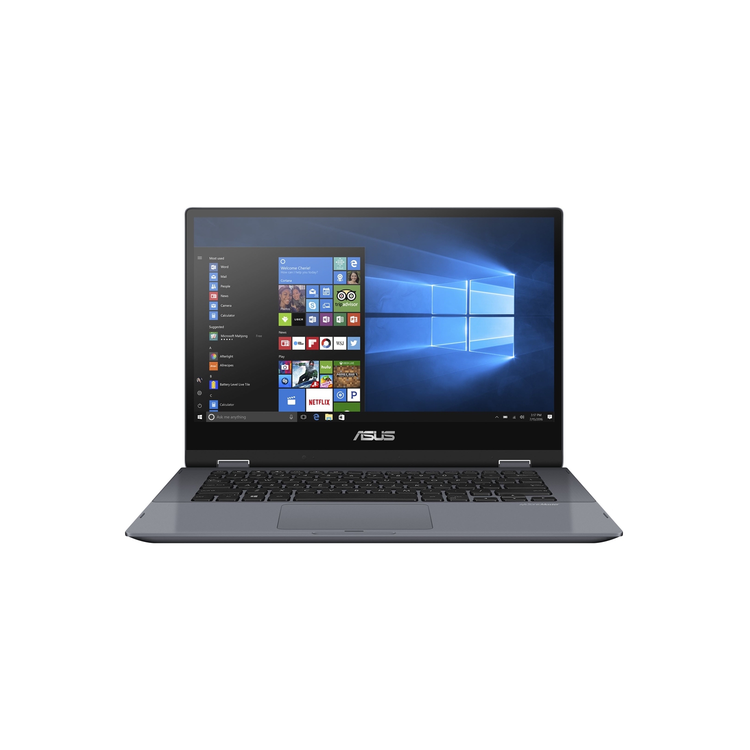 Asus Vivobook Flip 14" 2-in-1 Laptop - Grey - (Intel Core-i7 8565U / 512GB SSD / 8GB RAM / Windows 10) - (TP412FA-DB72T)