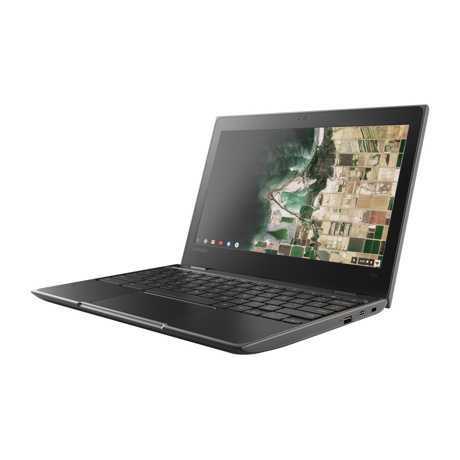 Refurbished - Lenovo 81ER0002US Chromebook 100e 11.6" HD Celeron N3450 1.10GHz 4GB RAM 32GB eMMc Chrome OS Black
