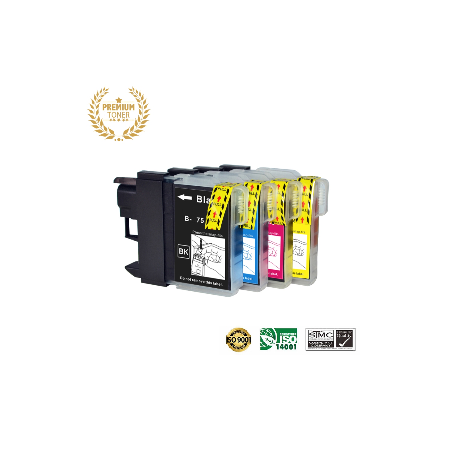 Ultra Ink™ 4 COLORS COMBO - Brother Printer LC71 BK/M/Y/C High Yield Inkjet Cartridge Online Only!