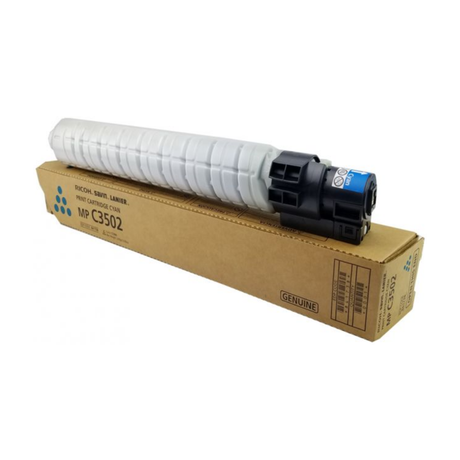 Original Cyan Toner Cartridge For; Aficio MP C3002, Aficio MP C3502