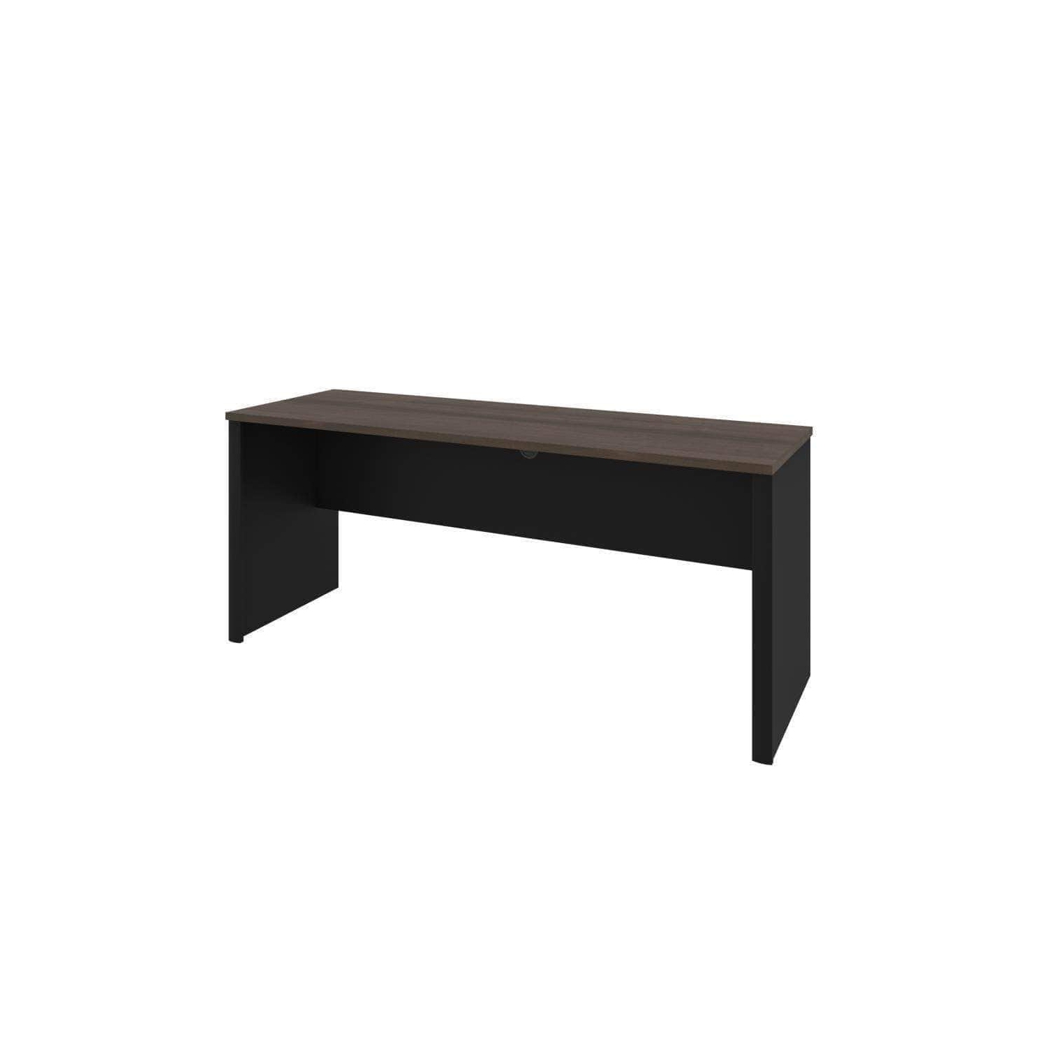 Coquille de bureau étroite connexion de Bestar - Antigua-et-noir