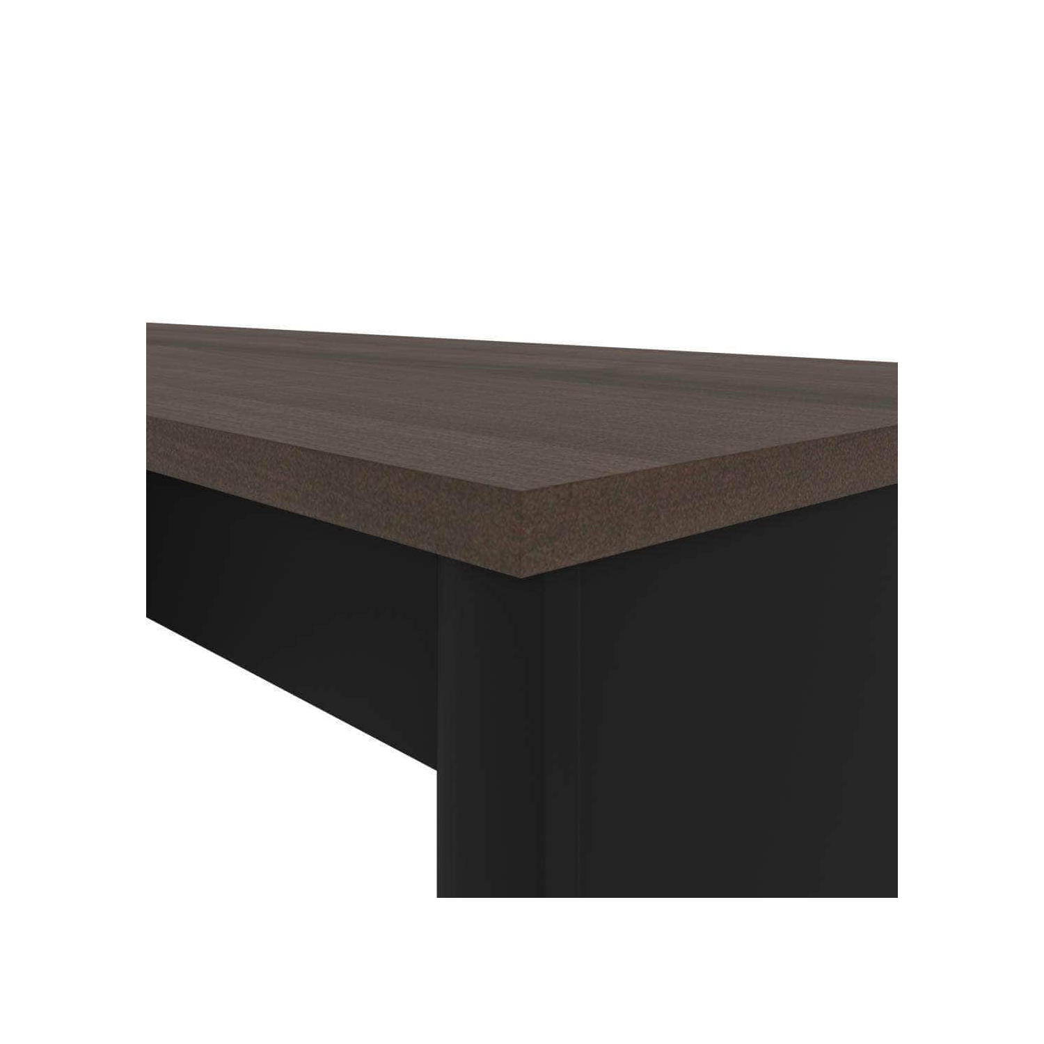 Coquille de bureau étroite connexion de Bestar - Antigua-et-noir