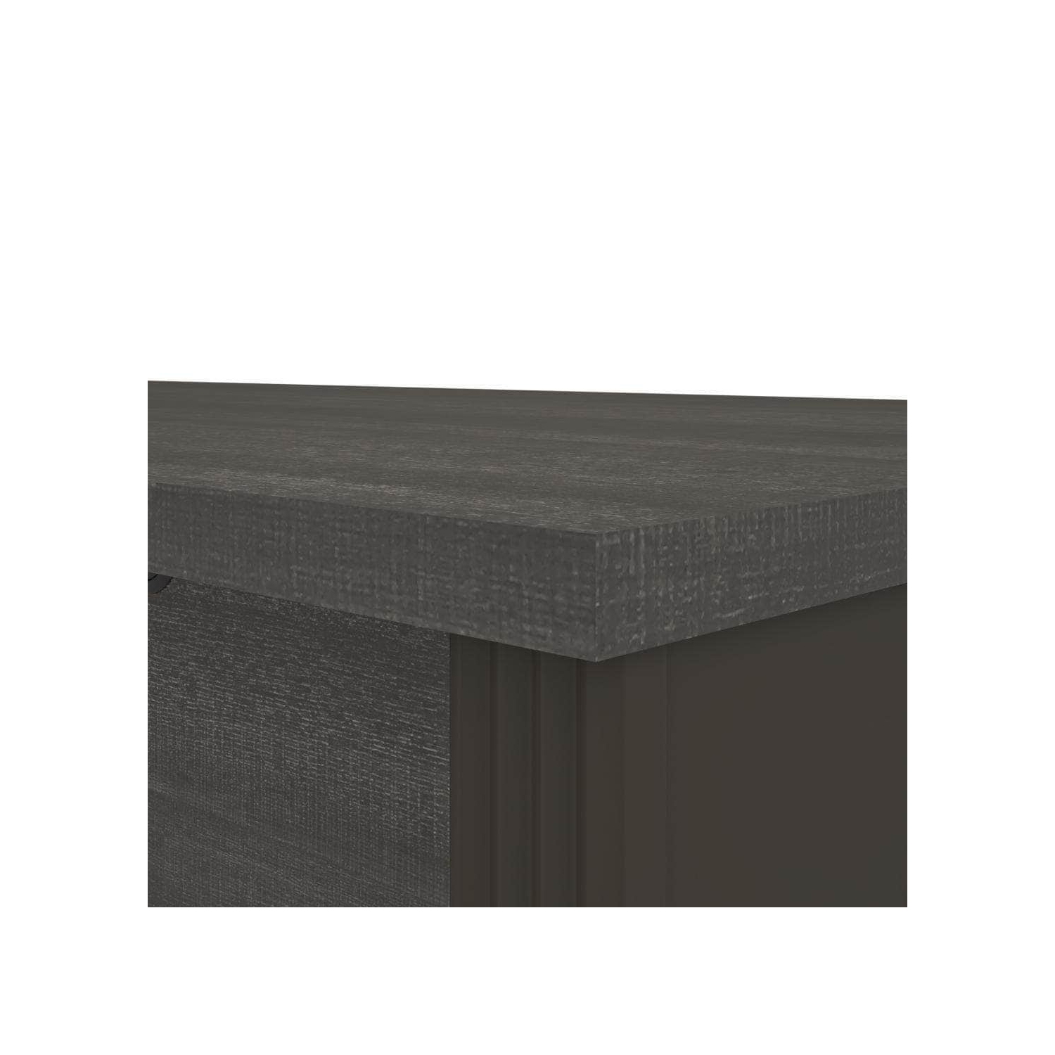 Coquille de bureau Prestige + de Bestar - Gris écorce et ardoise