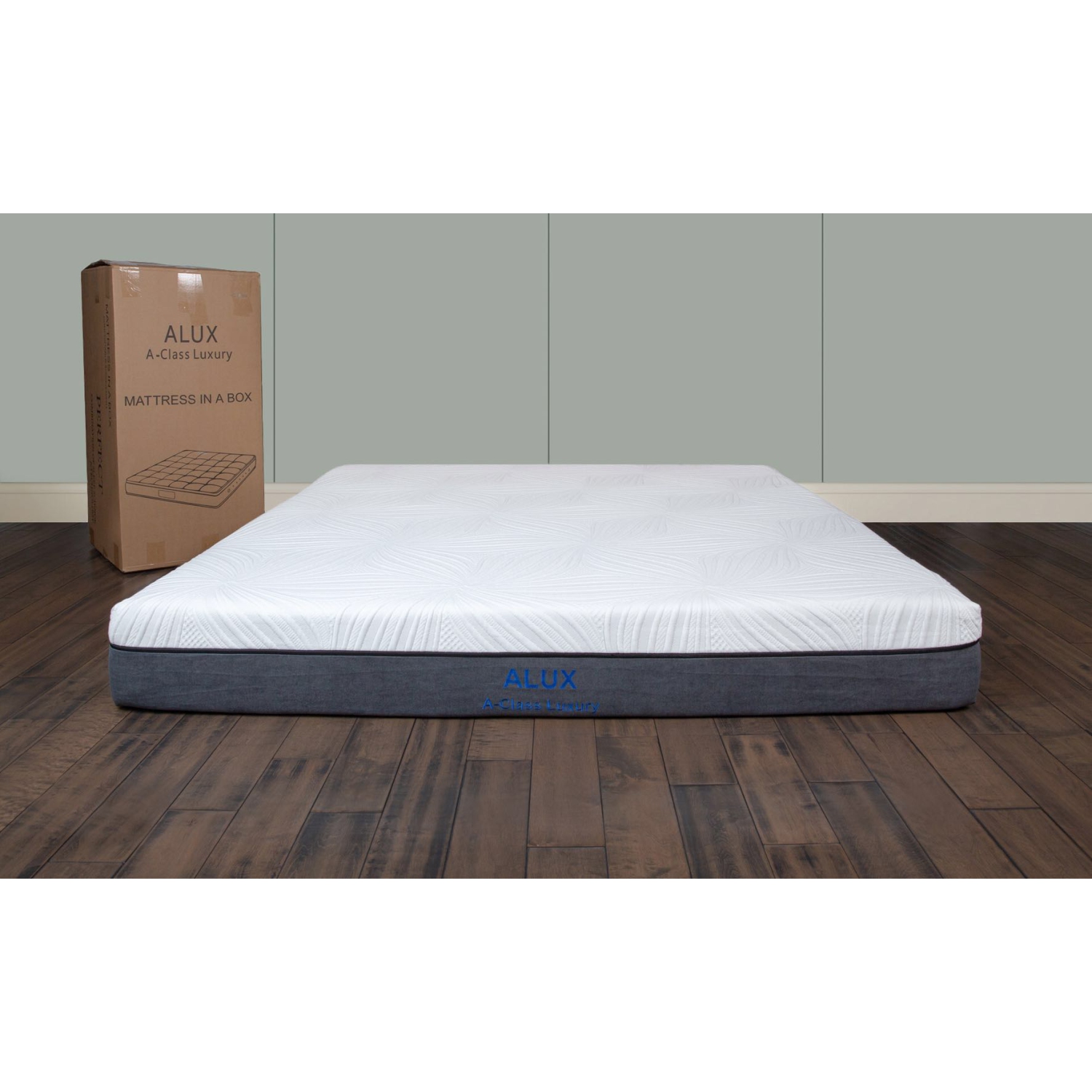 ALUX A-Class Luxury Products 10” Medium Firm Memory Foam Mattress In The Box – King Size