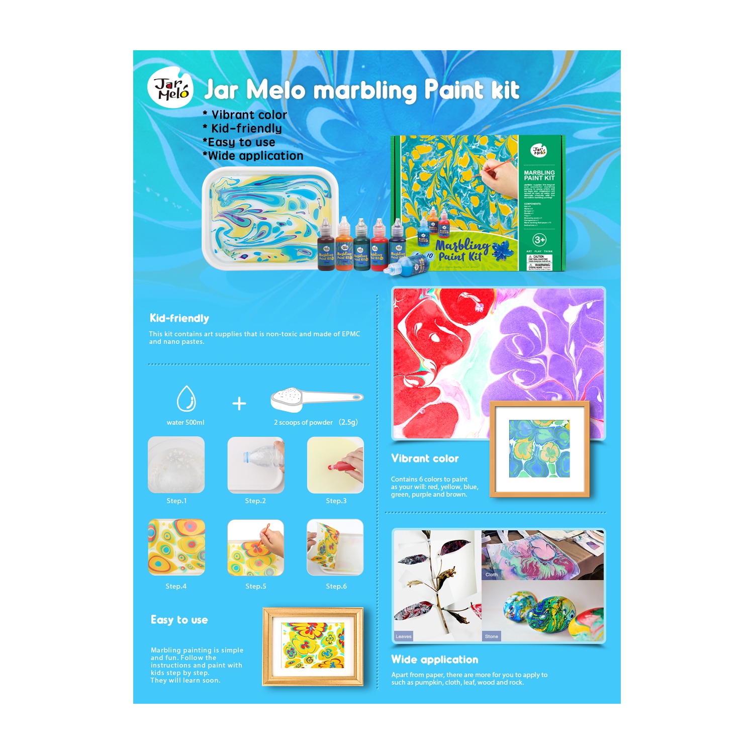 Jar Melo MARBLING PAINT KIT