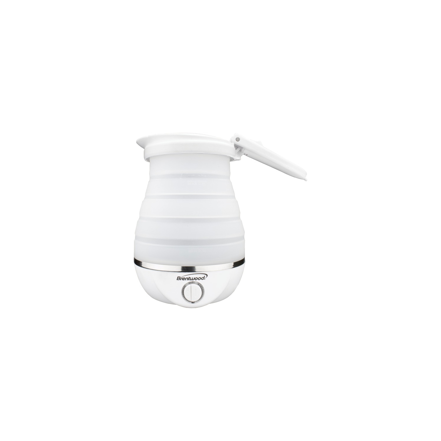 Bouilloire de voyage Brentwood pliable de 0.8L, Blanc