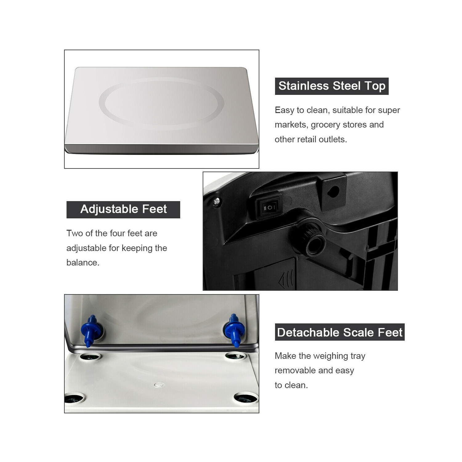 Costway 66Lbs Digital Weight Scale Price Computing Retail Count Scale Food Meat Scales
