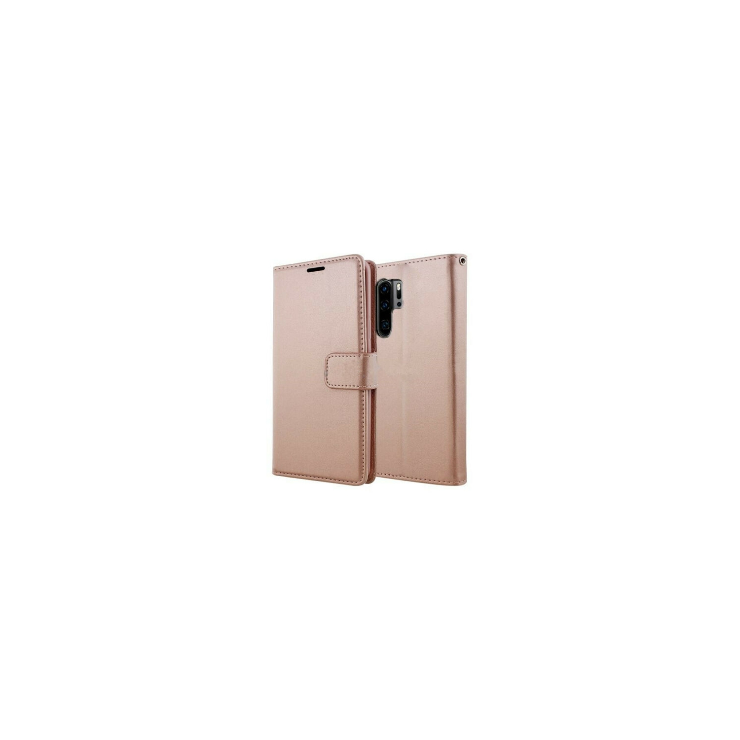 [CS] Samsung Galaxy Note 10 Case, Magnetic Leather Folio Wallet Flip Case Cover with Card Slot, Rose Gold