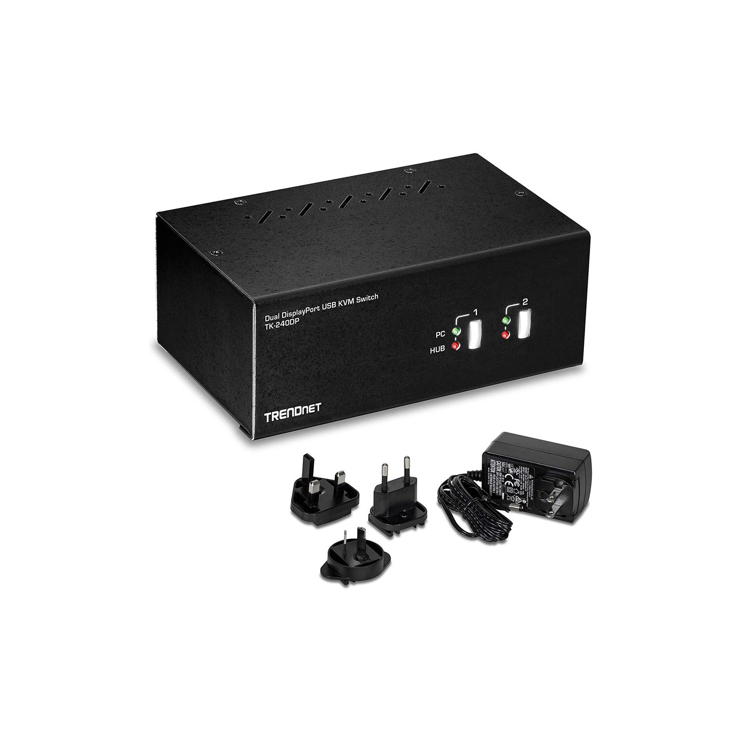 TRENDnet – Commutateur KVM à 2 ports DisplayPort pour deux moniteurs, NOUVEAU