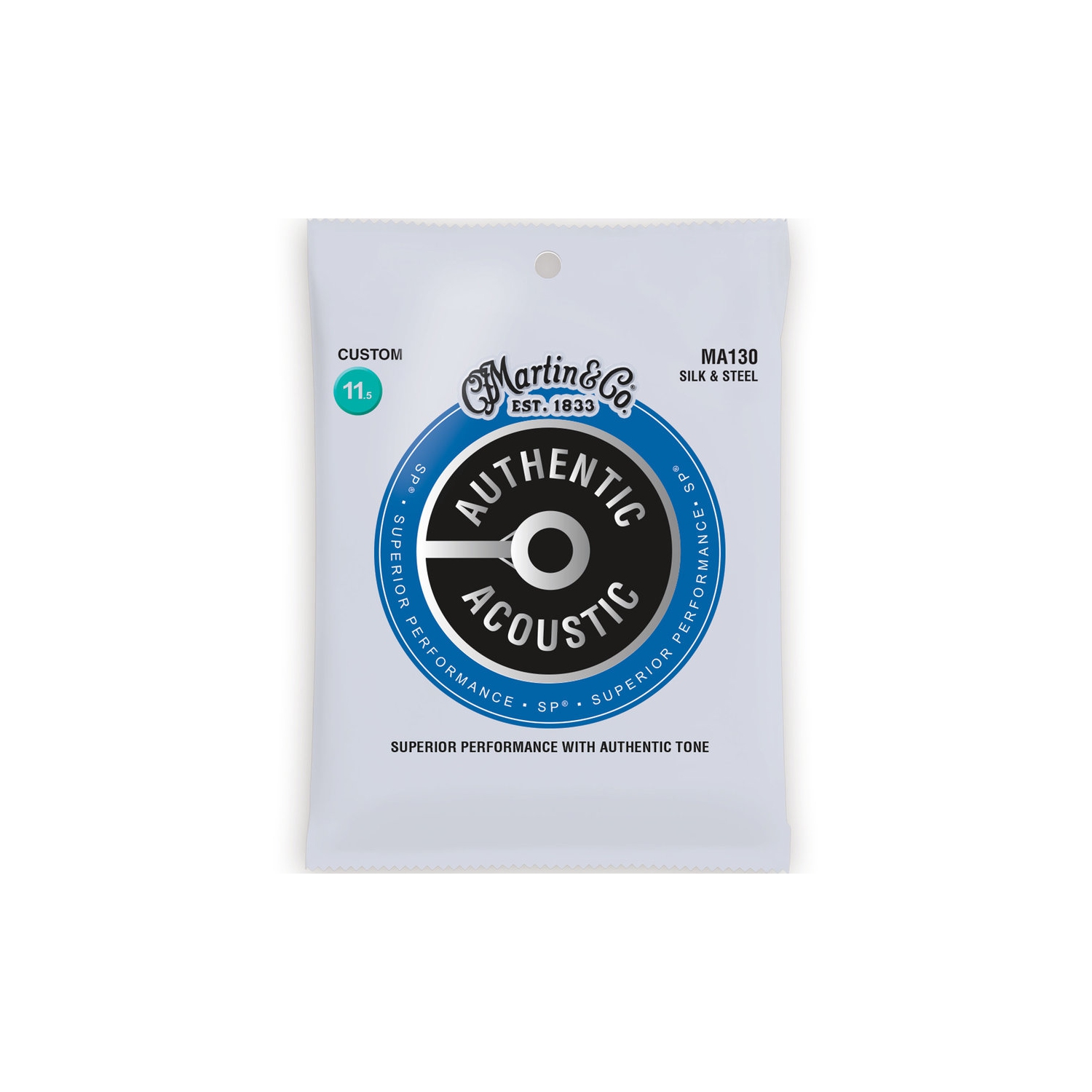 Martin Authentic SP Acoustic Guitar Strings - Silk & Steel, 11-1/2-47