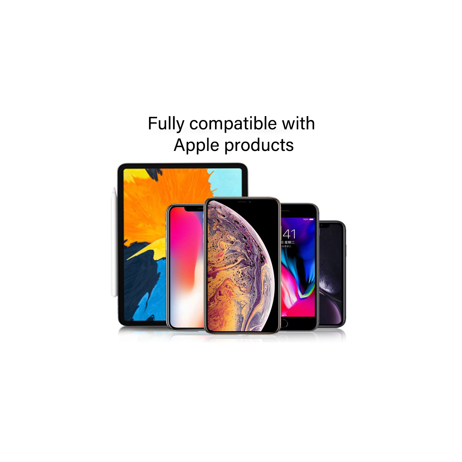 SenseiPhoto Black 3.5mm Audio + Lightning Charge 2 in 1 for iPhone Adapter Headphone Jack Converter 12 11 XR XS X 8 7 Splitter Dual AUX Dongle