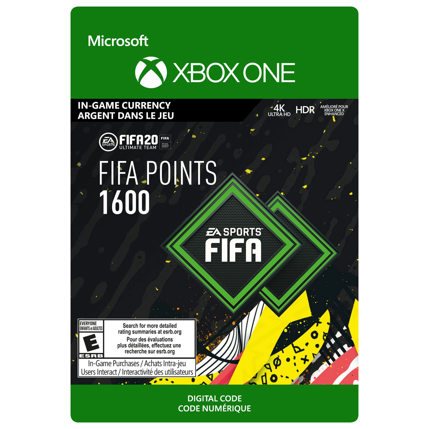 FIFA 20 1600 Ultimate Team FIFA Points (Xbox One) - Digital Download