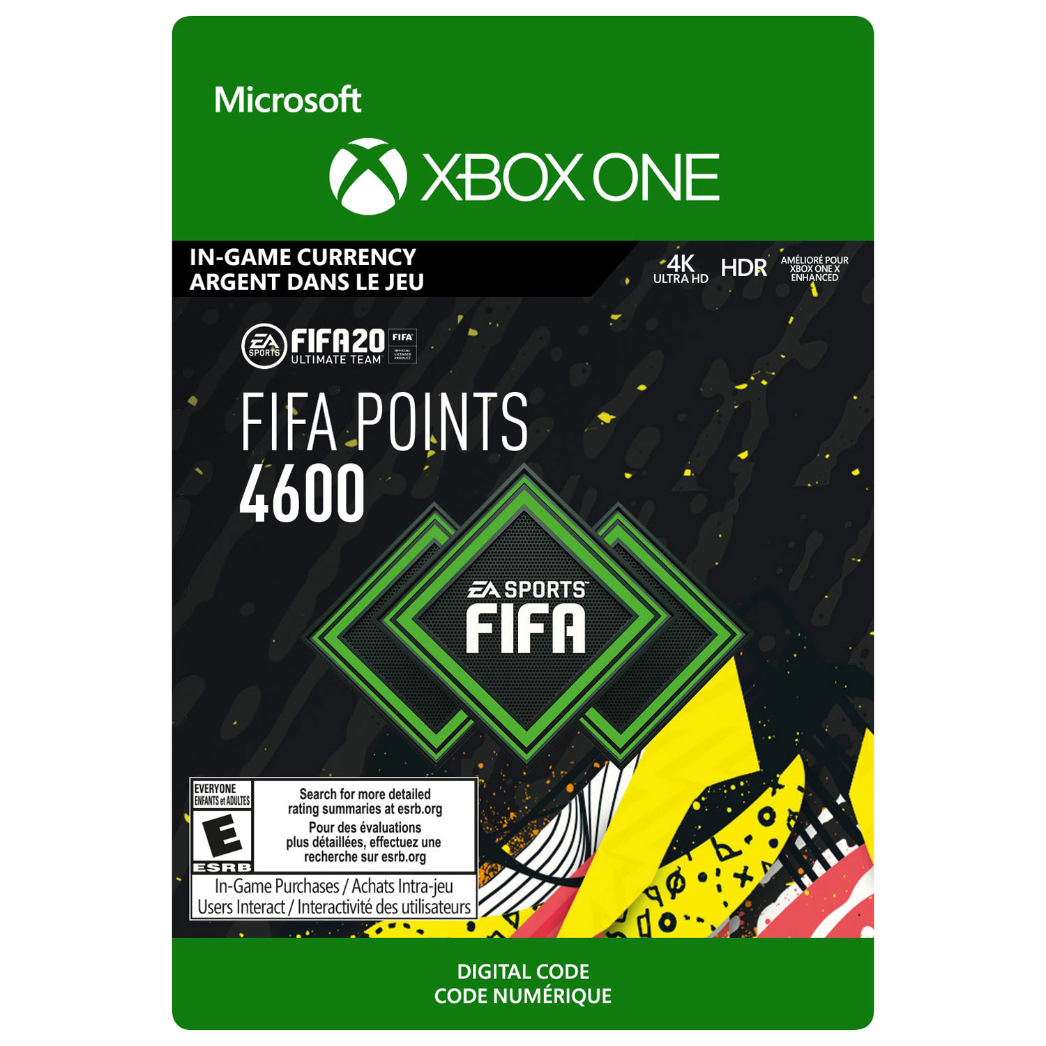 FIFA 20 4600 Ultimate Team FIFA Points (Xbox One) - Digital Download