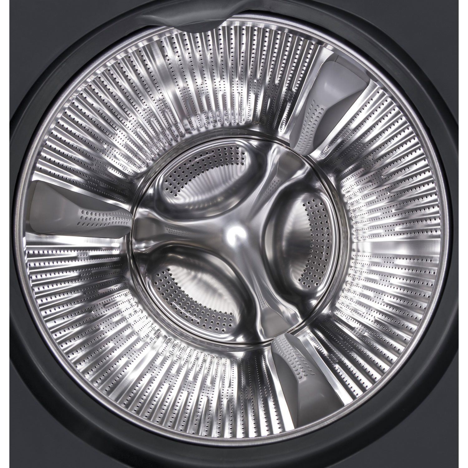 Laveuse à vapeur à chargement frontal de 2,8 pi³ de GE - Blanc