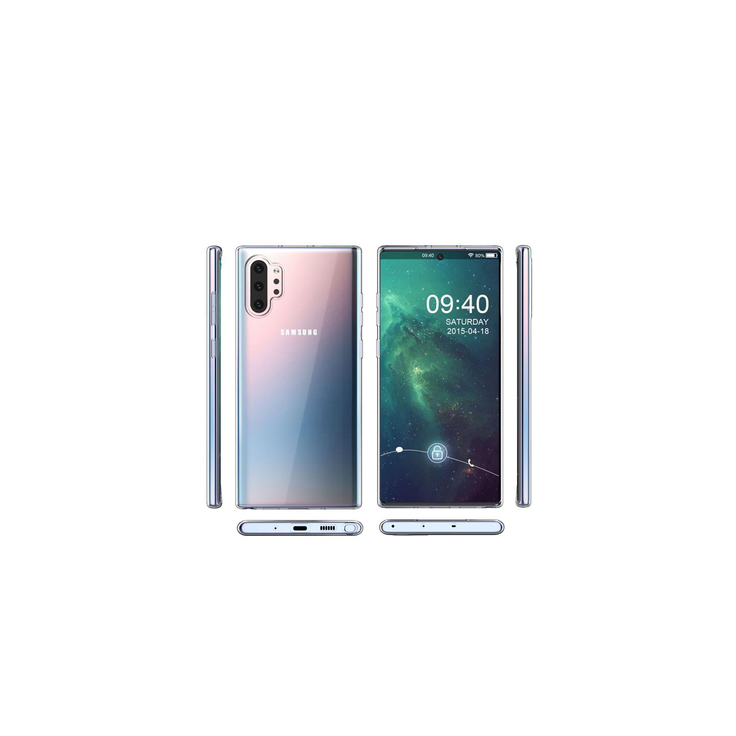 PANDACO Étui souple ajusté pour Samsung Galaxy Note 10+