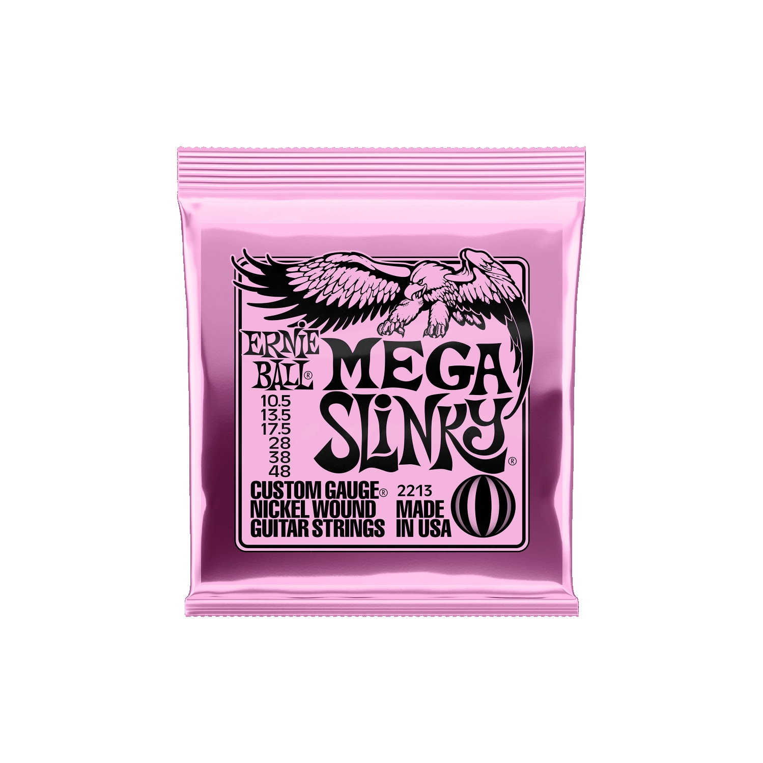 Ernie Ball Mega Slinky Nickel Wound Electric Guitar Strings - 10.5-48