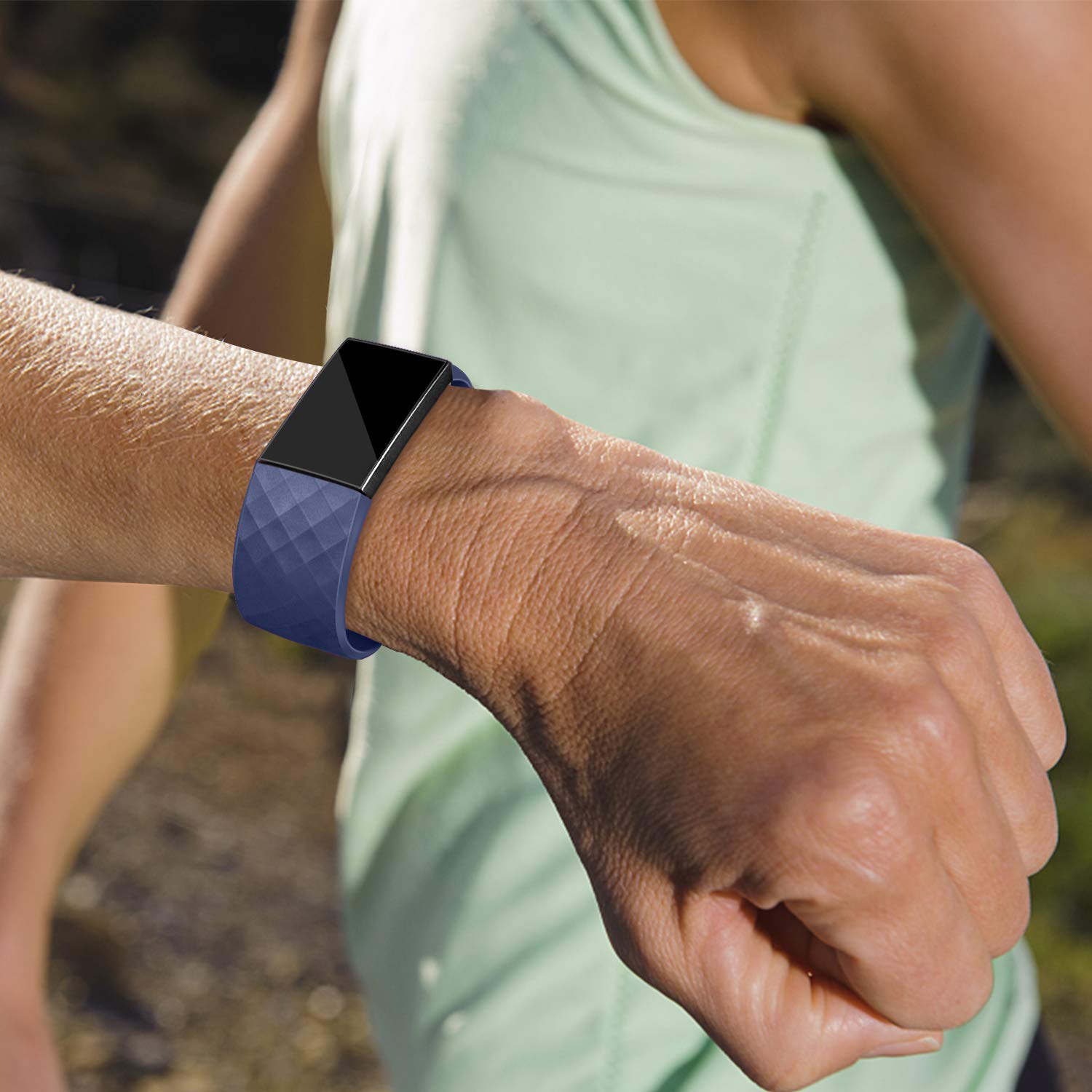 Bracelets sport souples de rechange pour charge 3, charge 3 se, charge 4 de Fitbit (PAQ. 4)