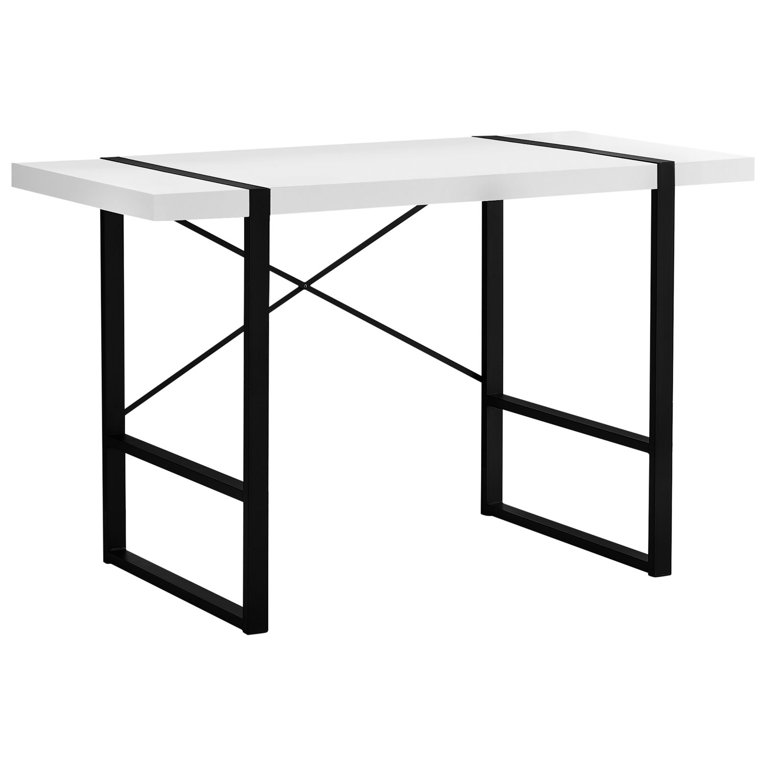 Monarch Contemporary Computer Desk - White