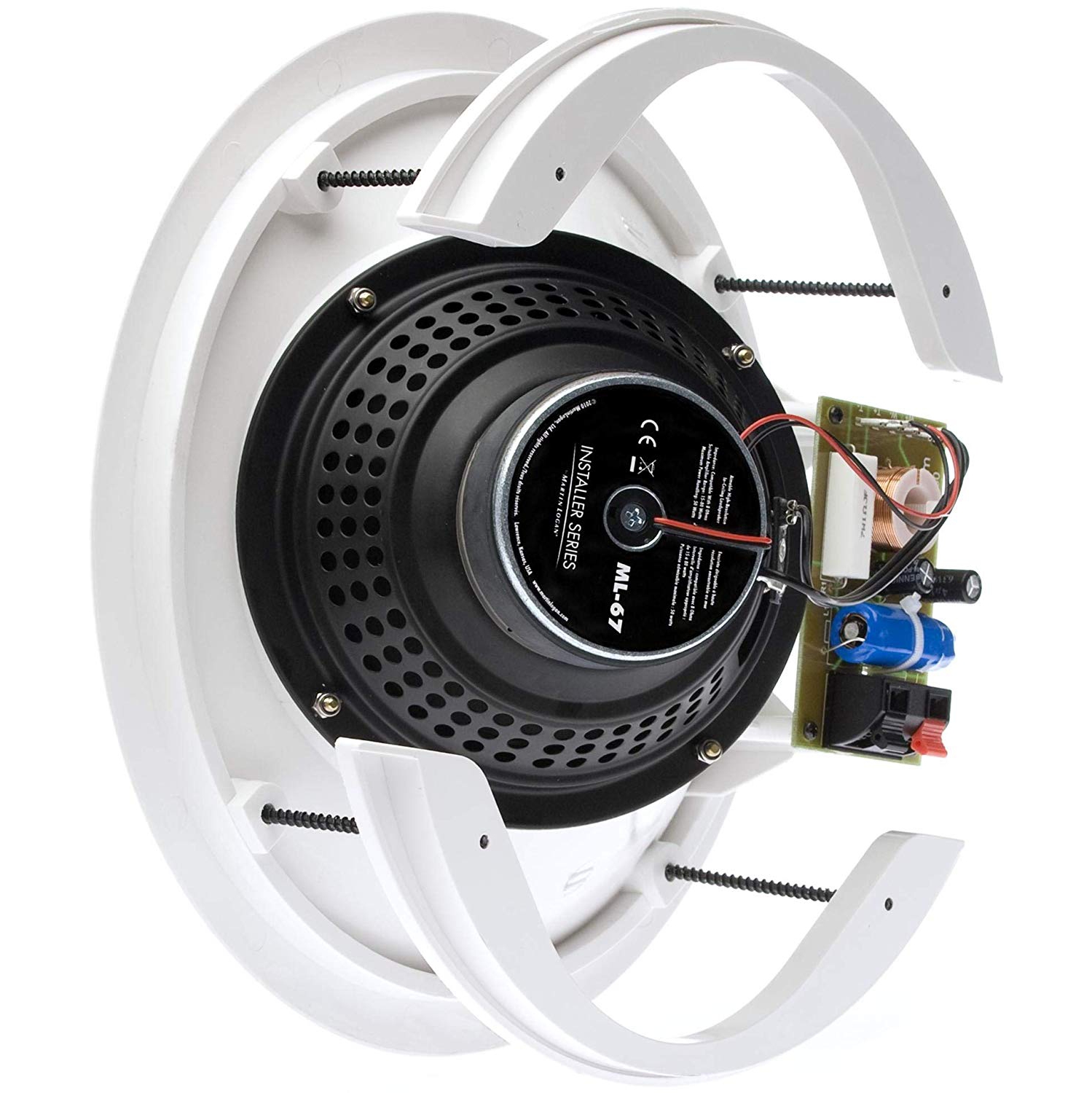 Haut-parleur de plafond rond Aimable ML-67 de MartinLogan, chacun