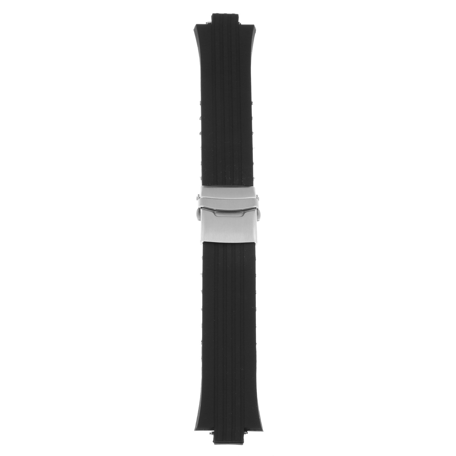 StrapsCo Bracelet de Montre en Caoutchouc de Silicone pour Oris TT1 & Williams F1 - Noir