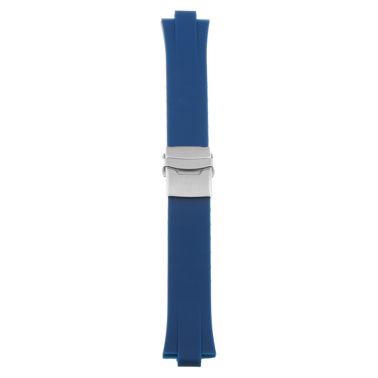 StrapsCo Bracelet de Montre en Caoutchouc de Silicone pour Oris Aquis - Bleu