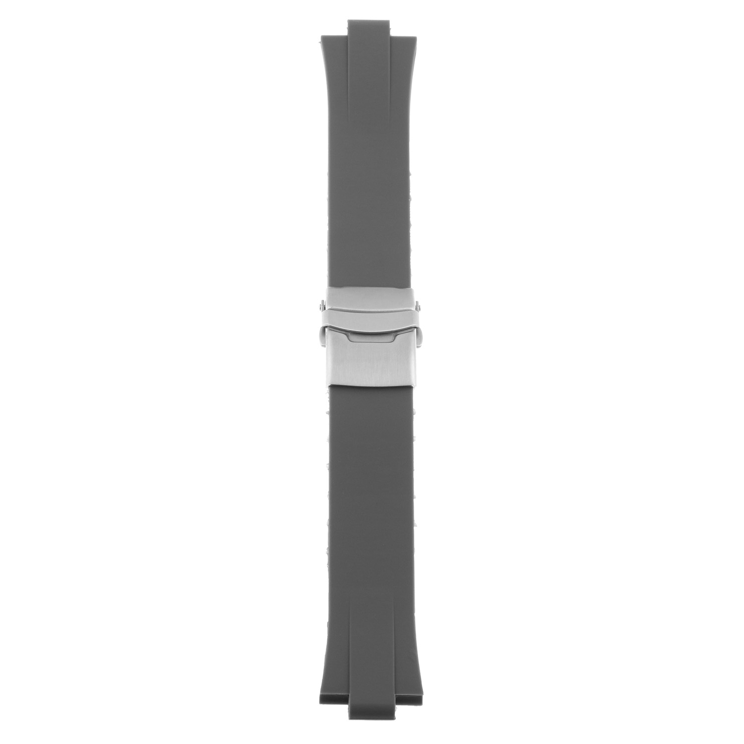 Strapsco Silicone Rubber Watch Band Strap for Oris Aquis - Dark Grey