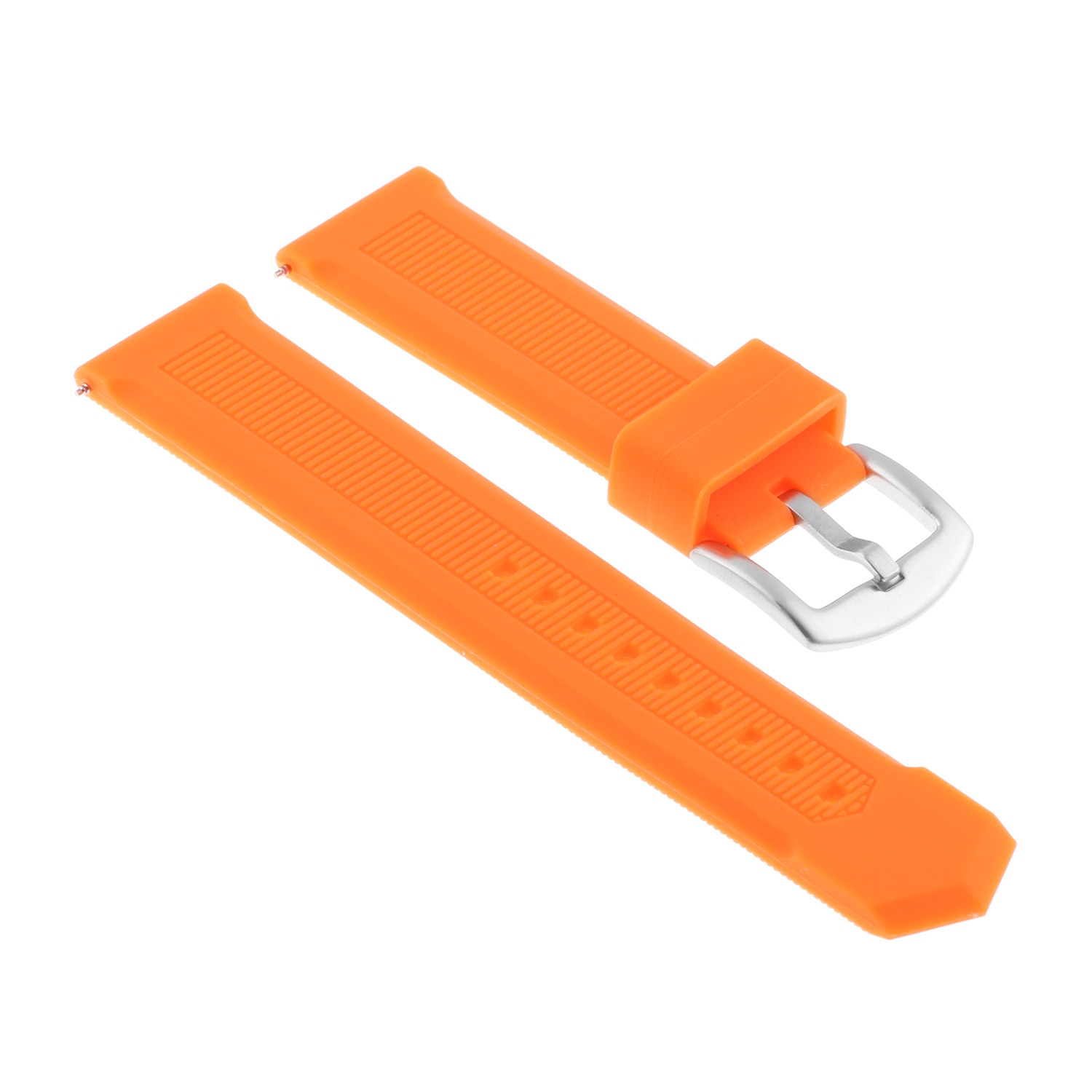 Strapsco Silicone Rubber Watch Band Strap for TAG Heuer Formula 1 - 20mm - Orange
