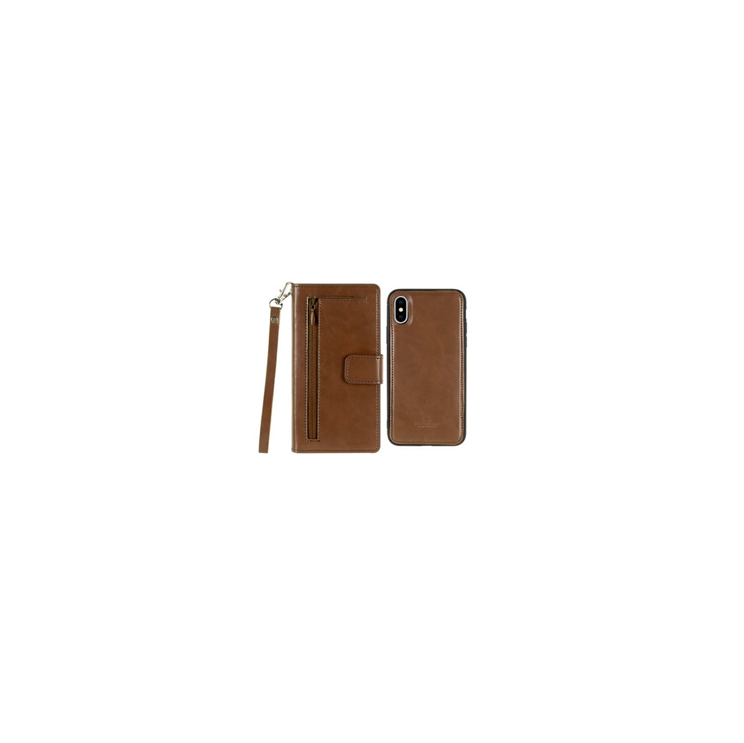 For Iphone X/XS Goospery Detachable Case, Brown