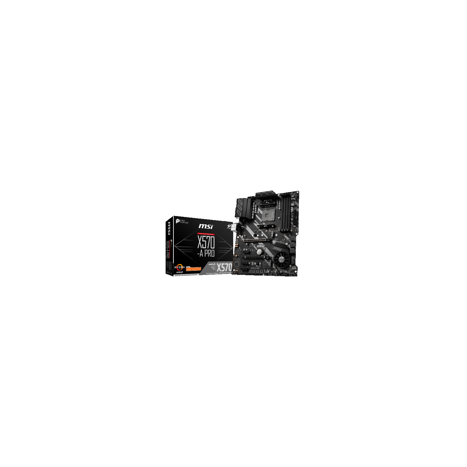 MSI X570-A PRO Desktop Motherboard - AMD Chipset - Socket AM4