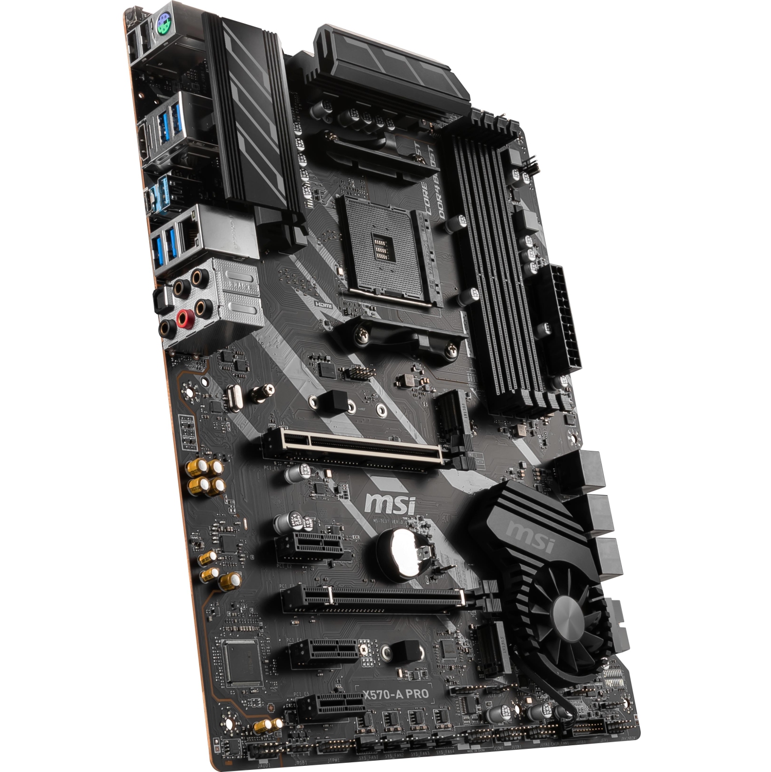 MSI X570-A PRO Motherboard (AMD AM4, DDR4, PCIe 4.0, SATA 6Gb/s, M