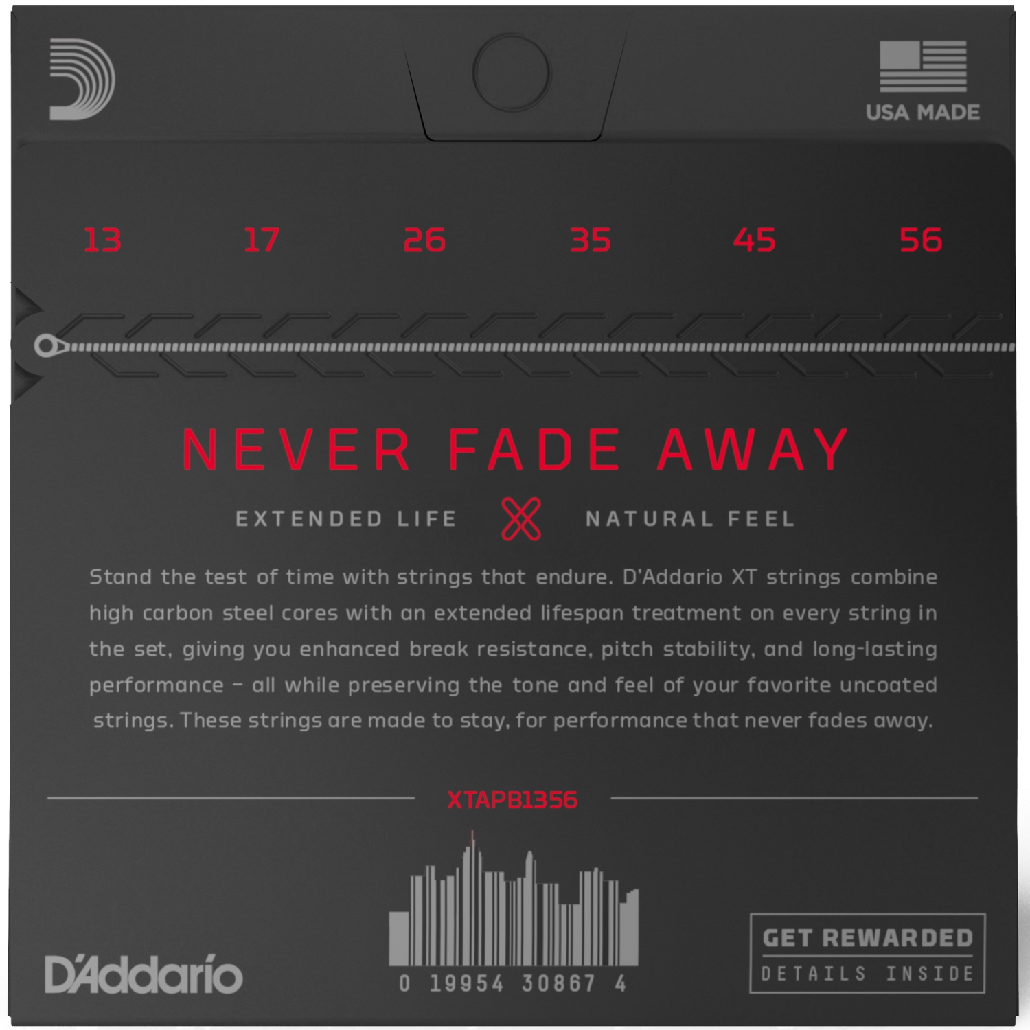 D'Addario XT Phosphor Bronze Acoustic Guitar Strings - Medium