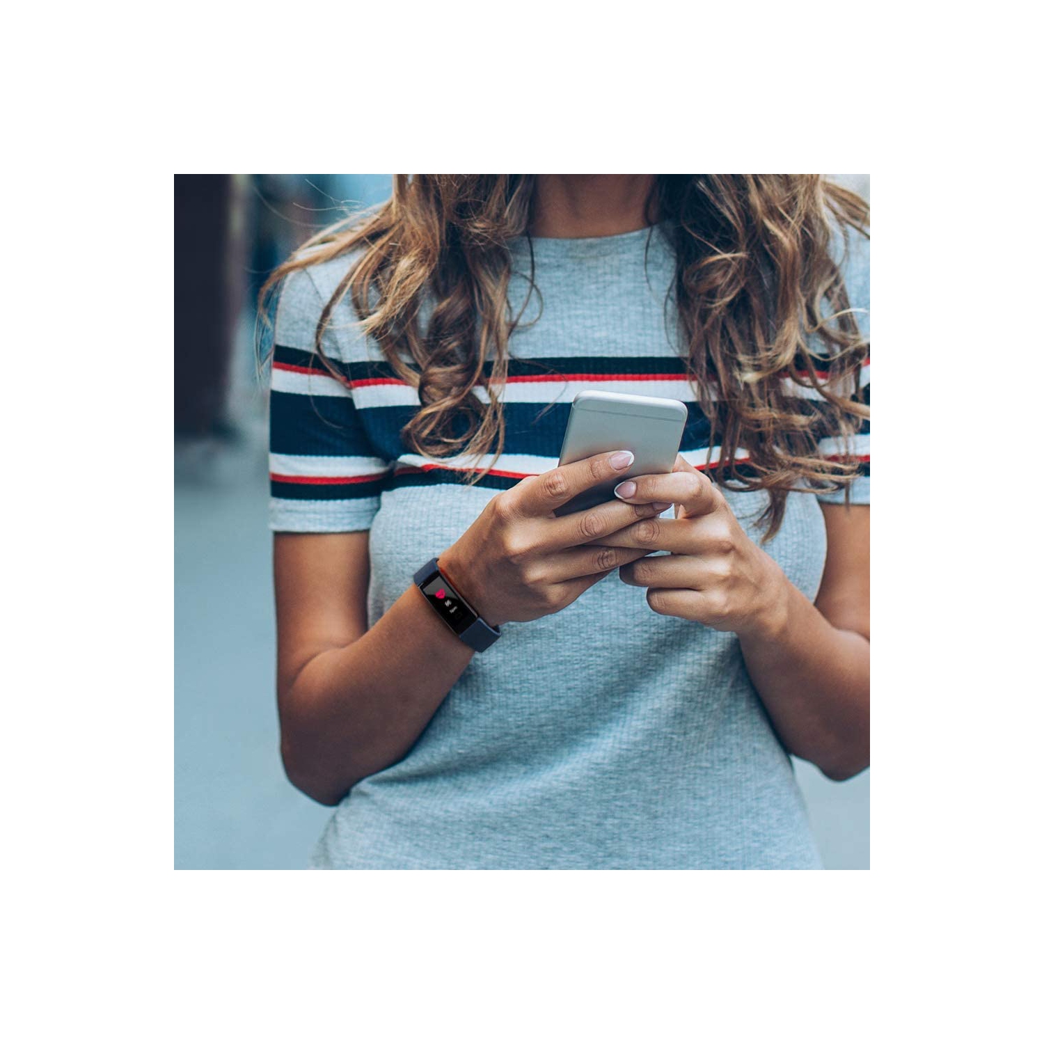 Fitbit Inspire/Inspire HR Band, Soft Waterproof Sport Watch Strap Replacement Wristband (LARGE)