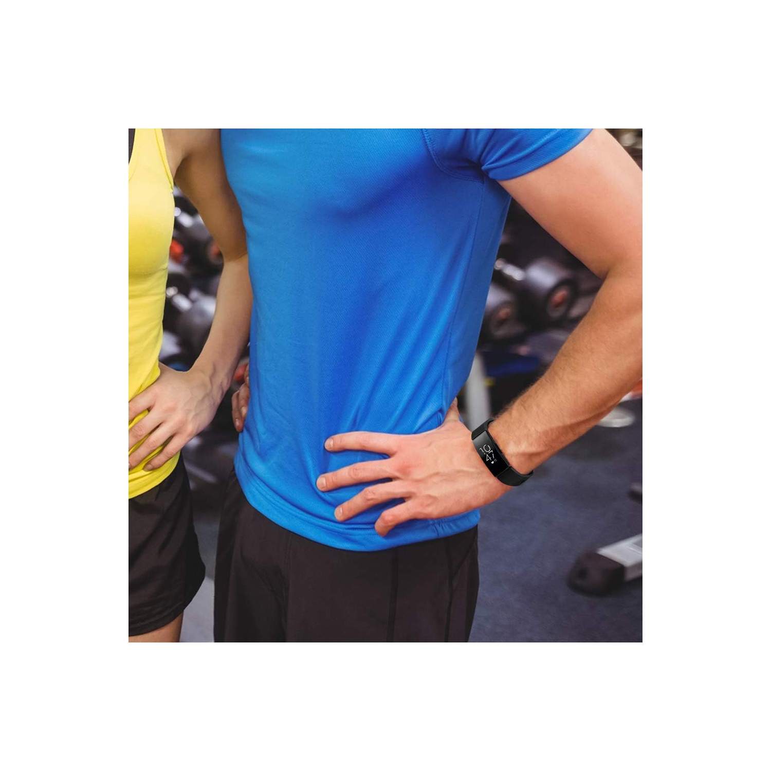 Fitbit Inspire & Inspire HR Band, Soft Waterproof Sport Watch Strap Replacement Wristband for Fitbit Inspire & Inspire HR Fitness Tracker, Large)