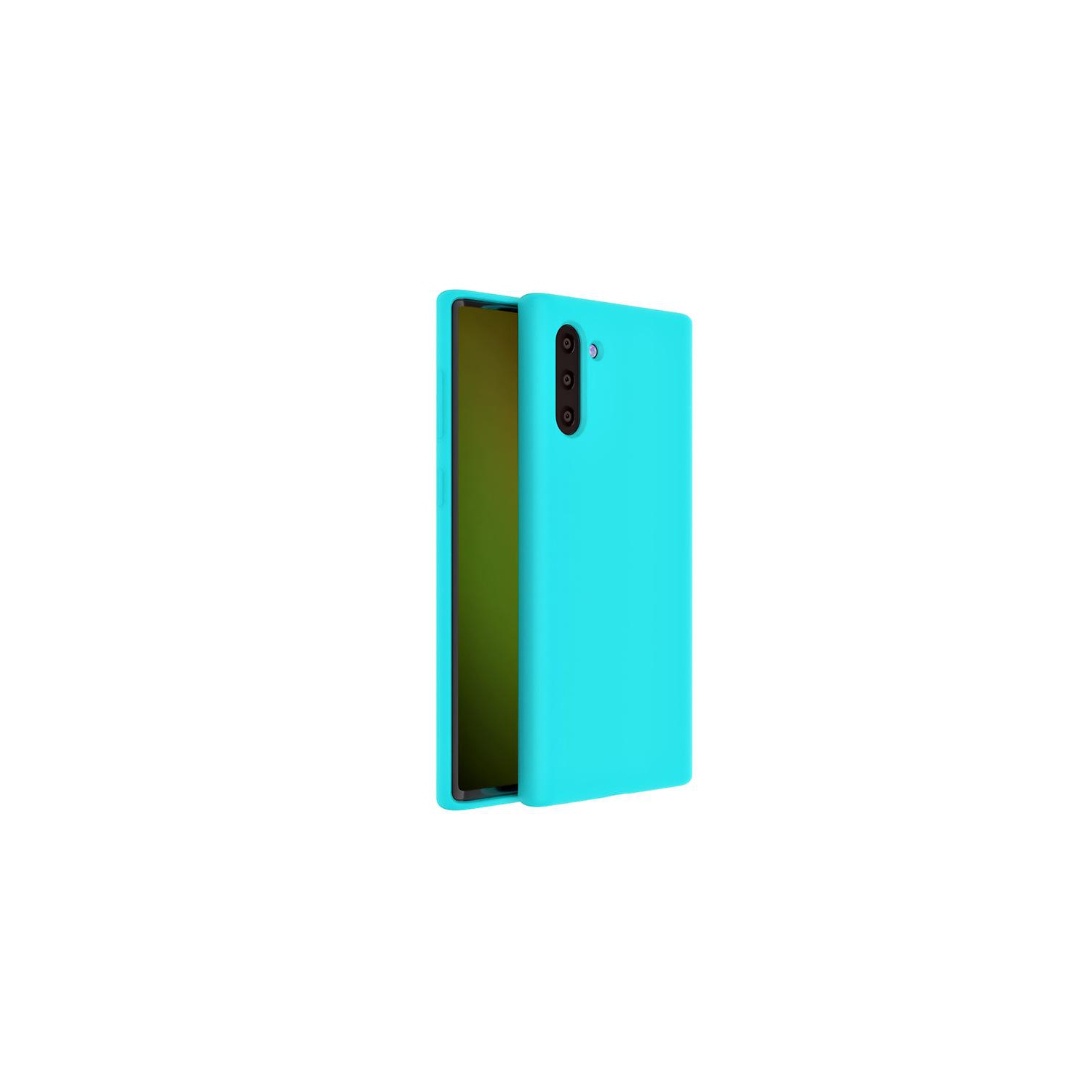 PANDACO Soft Shell Matte Mint Blue Case for Samsung Galaxy Note 10