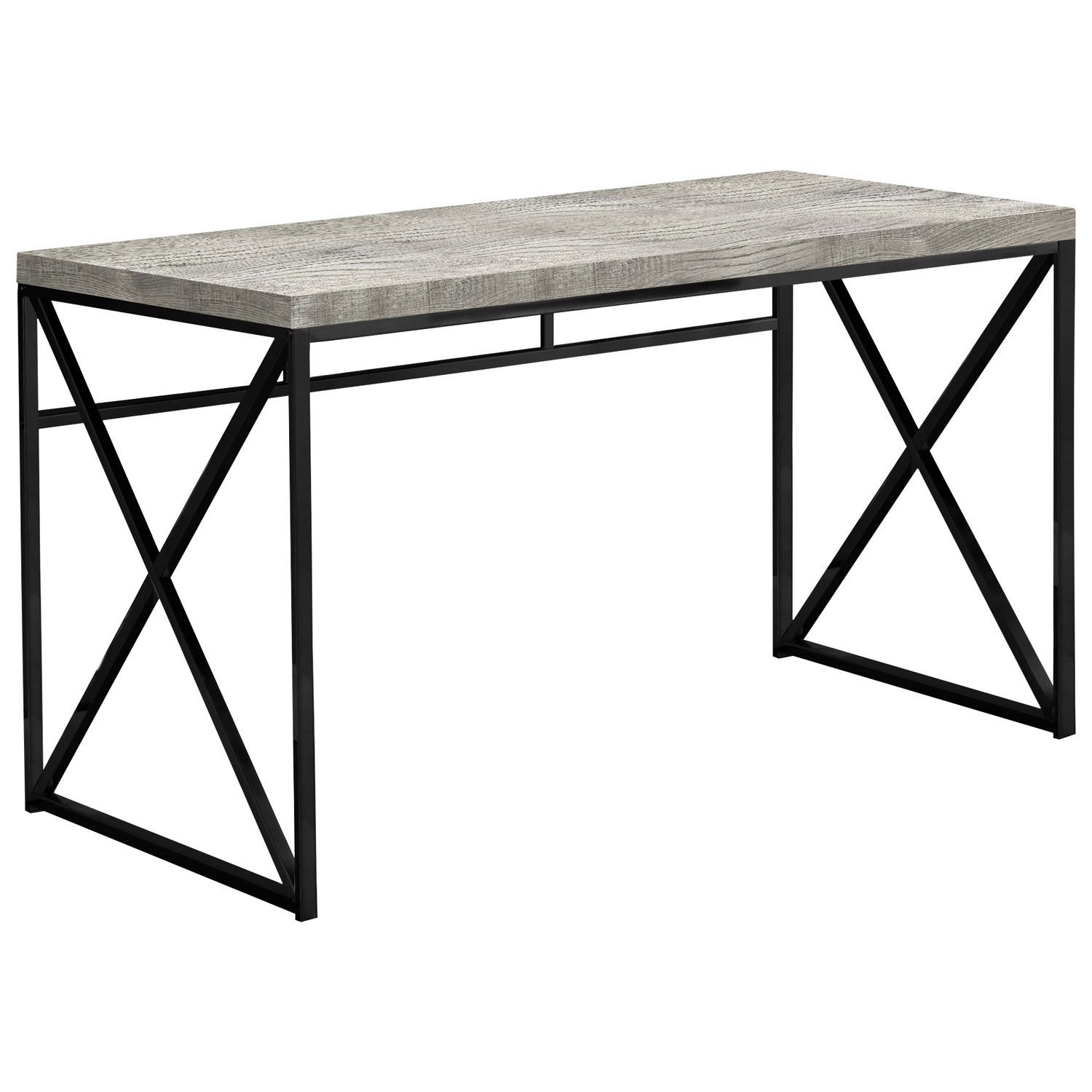 Monarch Computer Desk - Chic Grey/Black