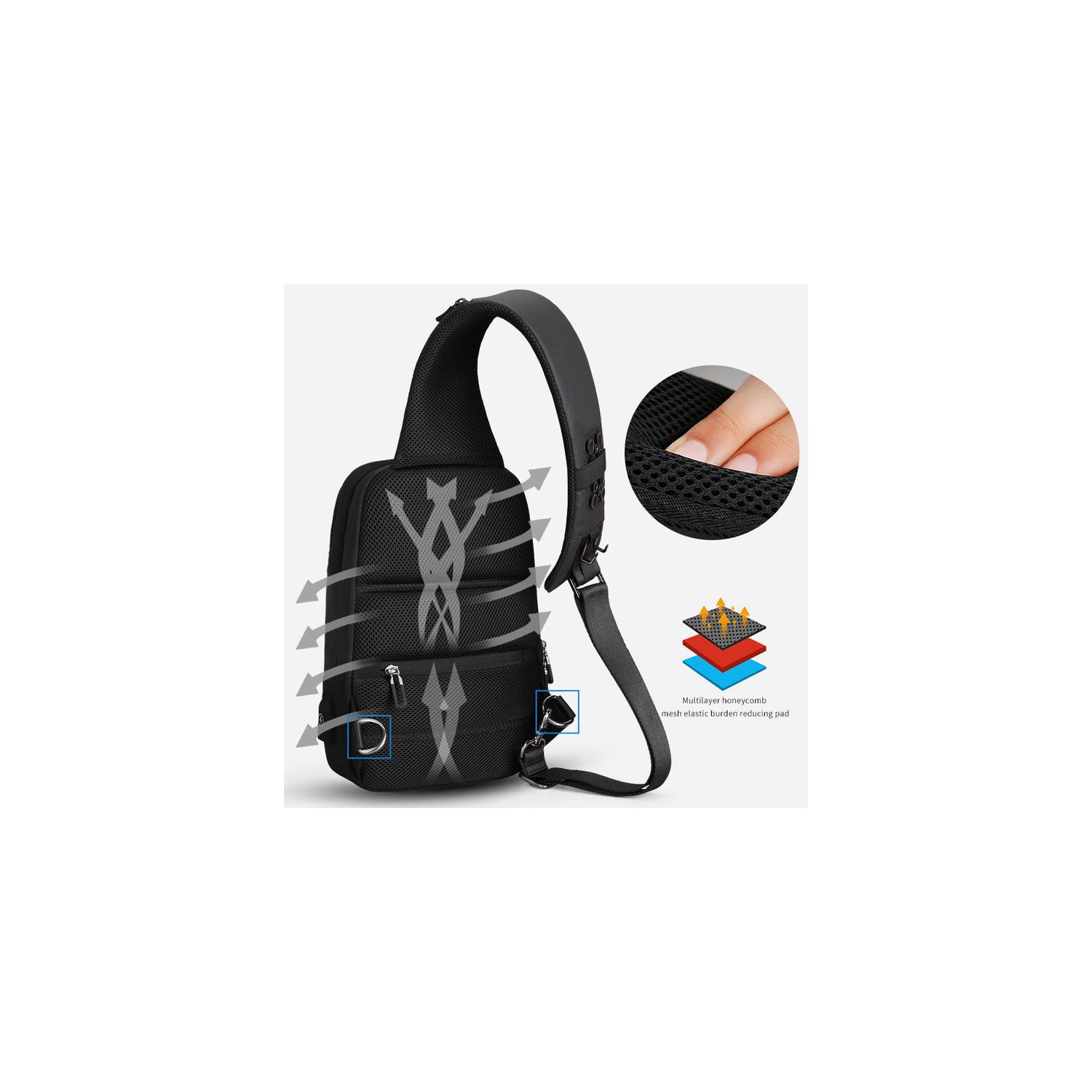 Mark Ryden "CURRENT MINI" usb charging w/ anti theft pocket, Oxford material, fits 9.7" tablet