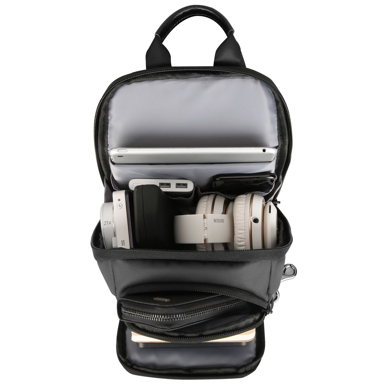 Mark Ryden "NAVARRO MINI" USB Charging Sling Bag w/ USB Charging Port, Anti-Theft Back Pocket & Water Repellent Material