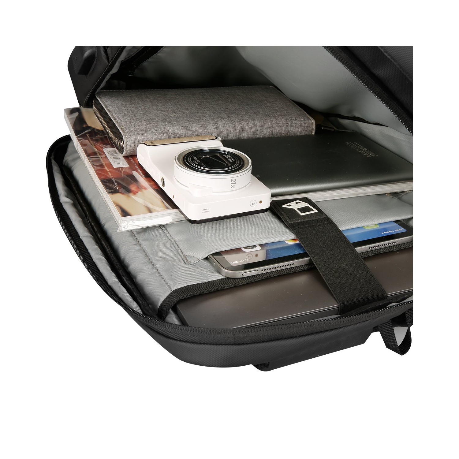 Le sac à dos pour portable DARWIN de Mark Ryden est un sac à dos imperméable qui se transforme facilement en mallette