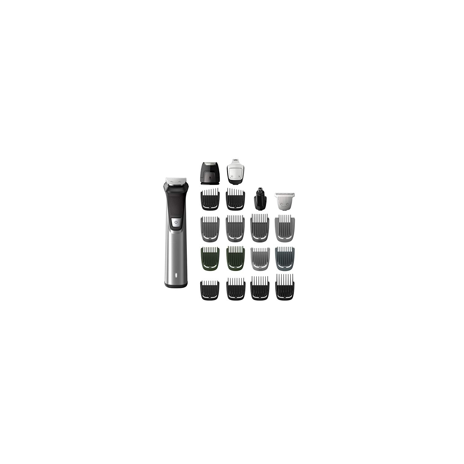 Philips Norelco MG7750/49 Multigroom 7000 Face Styler and Grooming Kit, 23 Trimming Pieces, DualCut Technology, Fully