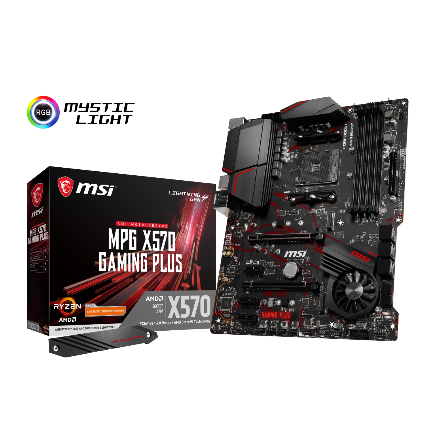MSI MPG X570 GAMING PLUS Desktop Motherboard - AMD Chipset - Socket AM4