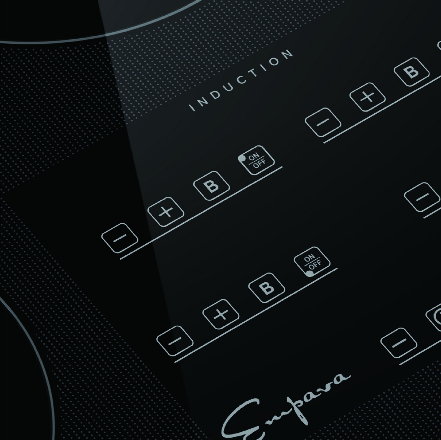 Surface de cuisson électrique à induction de 30 po à 4 brûleurs d’Emporva - Noir
