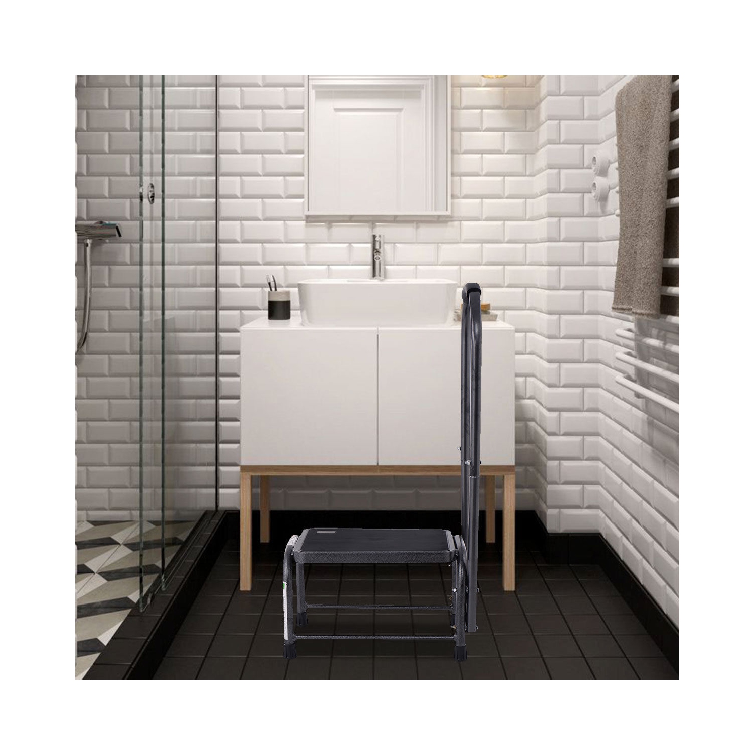 Gymax 330 Lbs Load Capacity Non-Slip Handy Support Step Stool