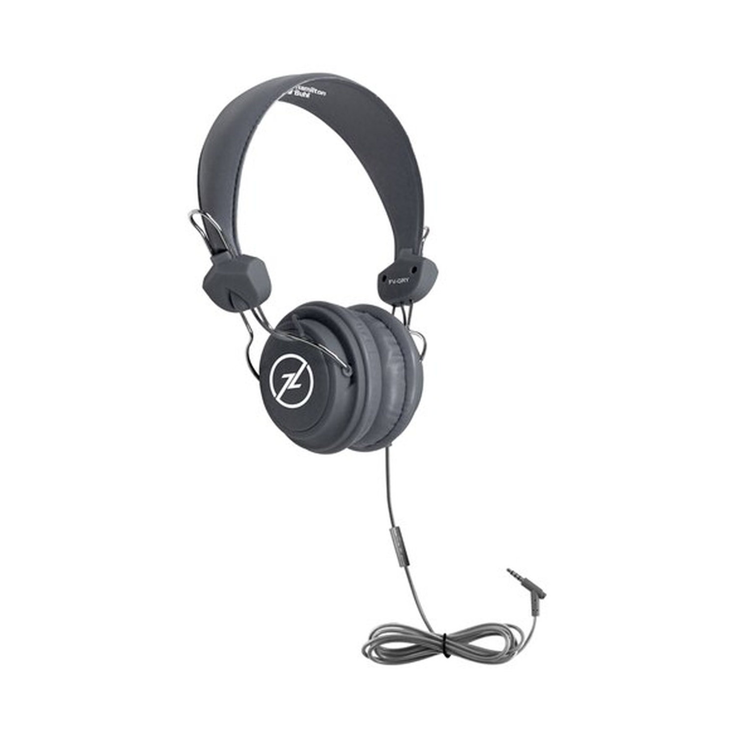 HamiltonBuhl Headset On Ear Favoritz with Mic Dura-Cord Grey 3.5mm