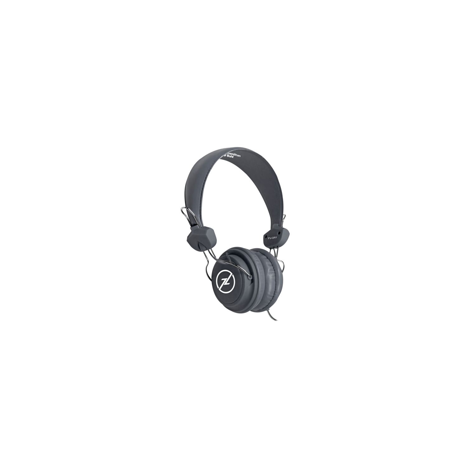 HamiltonBuhl Headset On Ear Favoritz with Mic Dura-Cord Grey 3.5mm