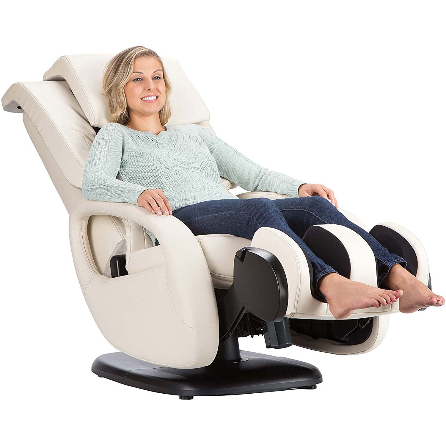 Human Touch WholeBody 7.1" Swivel & Recline Full Body Massage Chair - Bone