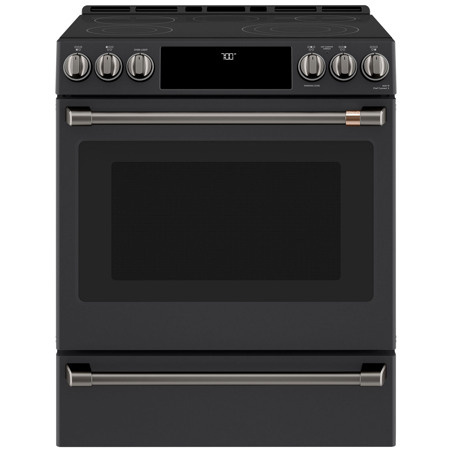 Café 8-Piece Electric Cooktop Handle Kit - Brushed Black