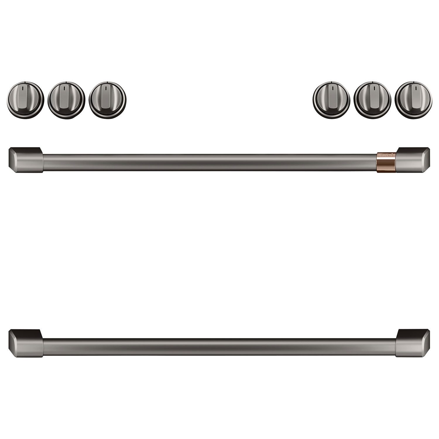 Café 8-Piece Gas Cooktop Handle Kit - Brushed Black